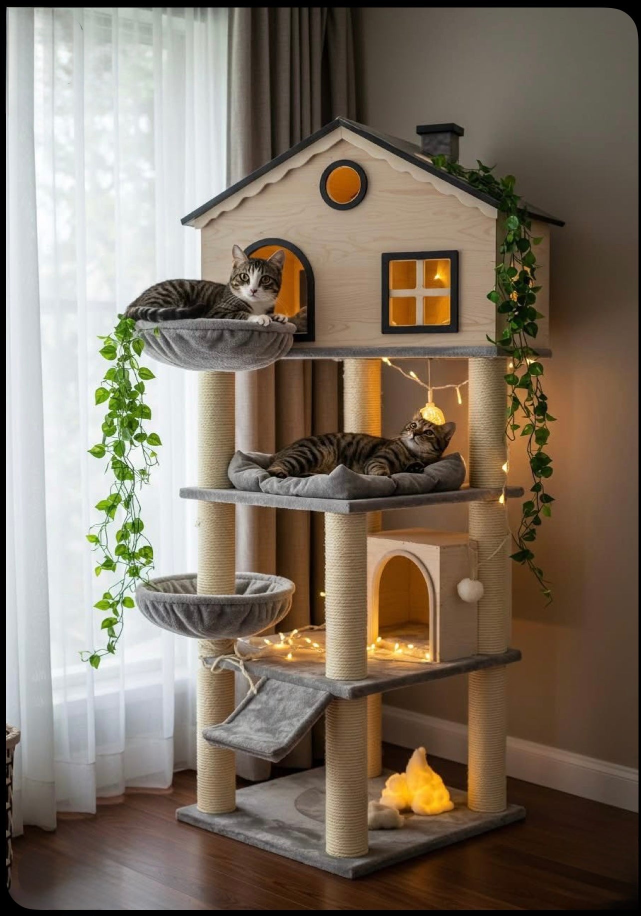 Multi-Level Luxury Cat Mansion